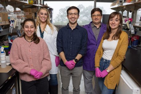 From left: Karina Sanchez, Janelle Ayres, Robert Gallant, Christian Metallo, and Emeline Joulia.